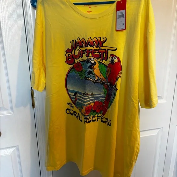 Yellow Margaritaville/ Jimmy Buffett Graphic T-Shirt - Picture 1 of 2